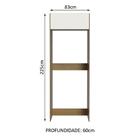 Porta Geladeira Madesa Stella 1 Porta Basculante - Rustic/bra