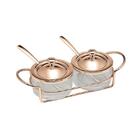 Porta-geleia Com Colher Em Aço Wolff Italy Rosé