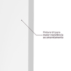 Porta de Madeira de Giro Direito e Esquerdo Branca 210x70cm Sarrafeada com Batente 7,5 a 16cm Vivace UV Lisa Artens