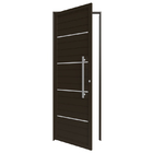 Porta Giro Filetada 0,85m X 2,15m Direita Em Alumínio Bronze