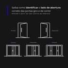 Porta Giro Filetada 0,85m X 2,15m Direita Em Alumínio Preto C