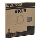 Porta Grafite para Nicho com Puxador Spaceo KUB