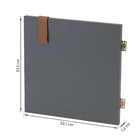 Porta Grafite para Nicho com Puxador Spaceo KUB
