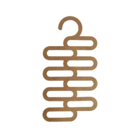 Porta Gravatas Cabide 8 Lugares Mdf 3mm Natural