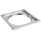 Porta Grelha 10 X 10 Inox Quadrada 100mm Clarinox