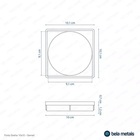 Porta Grelha 10x10 Cm (branco)