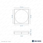 Porta Grelha 10x10 Cm (preto)