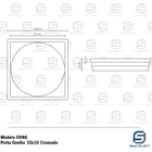 Porta Grelha 10x10 Cm Krona (cromado)