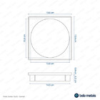 Porta Grelha 15x15 Cm (cromado)
