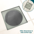 Porta Grelha Abs 15x15 Suporte Para Ralo Quadrado Porta Ralo