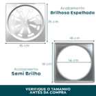 Porta Grelha E Ralo 15x15 Inox Kit Caixilho Suporte Com Ralo
