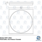 Porta Grelha Quadrada Cromada Para Caixa Sifonada - Krona, Ta