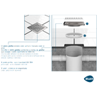 Porta Grelha Quadrada Inox 150mm