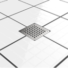 Porta Grelha Quadrada Inox 150mm