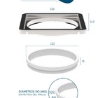 Porta Grelha Quadrado 10cm - 292105