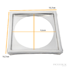 Porta Grelha Quadrado 10x10 Em Inox