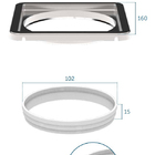 Porta Grelha Quadrado 15cm - 292106