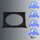 Porta Grelha Quadrado 15x15cm Preto Fosco