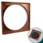 Porta Grelha Rose Gold 15x15 Aço Inox 304 Suporte Ralo Quadra