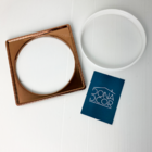 Porta Grelha Rose Gold 15x15 Aço Inox 304 Suporte Ralo Quadra