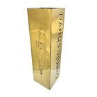 Porta Guarda Chuvas Quadrado Dourado Em Aco Inox Fineza