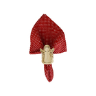 Porta Guardanapo Anel Anjinho Natalino Madeira Pinus 4 Peças