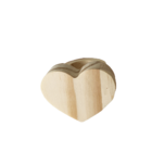 Porta Guardanapo Anel Coração Madeira Pinus 8 Peças