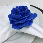 Porta Guardanapo Botão De Rosa Eva (azul Royal) - 4 Unidades