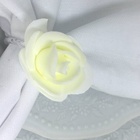 Porta Guardanapo Botão De Rosa Eva (branco Neve) - 4 Unidades