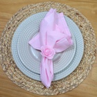 Porta Guardanapo Botão De Rosa Eva (rosa) - 4 Unids