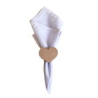 Porta Guardanapo Coração Anel Rosé Gold Decorativo Mesa Posta