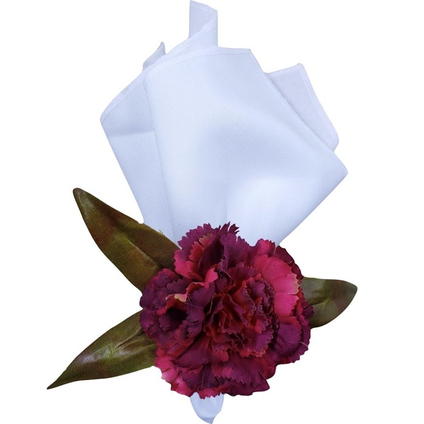 Porta Guardanapo Cravo Marsala Delicado - 4 Unds