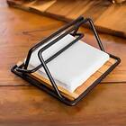 Porta Guardanapo De Madeira De Mesa - Stolf