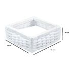 Porta Guardanapo De Mesa Branco Fibra Sintetica