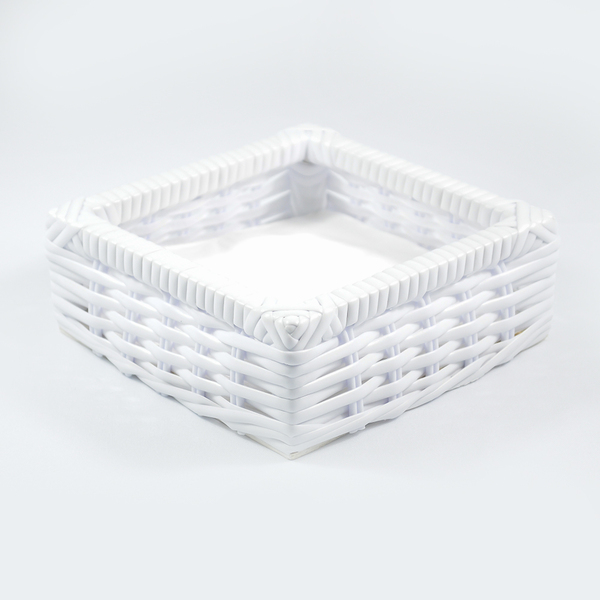 Porta Guardanapo De Mesa Branco Fibra Sintetica