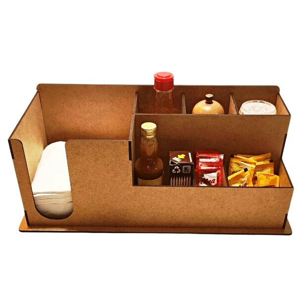 Porta Guardanapo E Sachê Em Mdf - Kit 10 Unidades