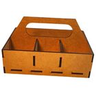 Porta Guardanapo E Sachê Em Mdf - Kit 5 Unidades