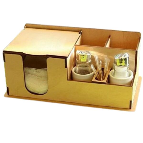 Porta Guardanapo E Sachê Em Mdf - Kit 5 Unidades