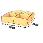 Porta Guardanapo E Sachê Em Mdf - Kit 5 Unidades