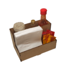 Porta Guardanapo E Sachê Em Mdf - Kit 5 Unidades