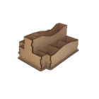 Porta Guardanapo E Sachê Em Mdf - Kit 5 Unidades