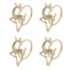 Porta Guardanapo em Metal Ouro Pinheiro Cromus