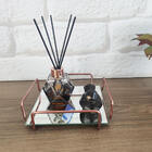 Porta Guardanapo Espelhado Com Peso 18x18cm Suporte Aparador