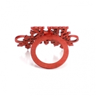 Porta Guardanapo Feliz Natal Mdf Vermelho 5 5x8cm - D'rossi