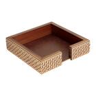 Porta Guardanapo L Hermitage Quadrado De Madeira Treliça