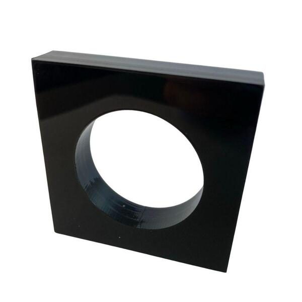 Porta Guardanapo Quadrado Acrílico Cor Preto