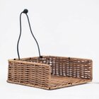Porta Guardanapo Quadrado Luxo Rattan Com Presilha - Tuut