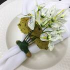 Porta Guardanapo Ramo De Mini Orquídeas Paz Da Charlô - 4 Unds