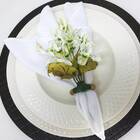 Porta Guardanapo Ramo De Mini Orquídeas Paz Da Charlô - 4 Unds