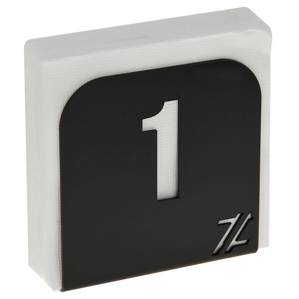 Porta Guardanapo Restaurante Numerado 1 Ao 20 Preto Acrílico